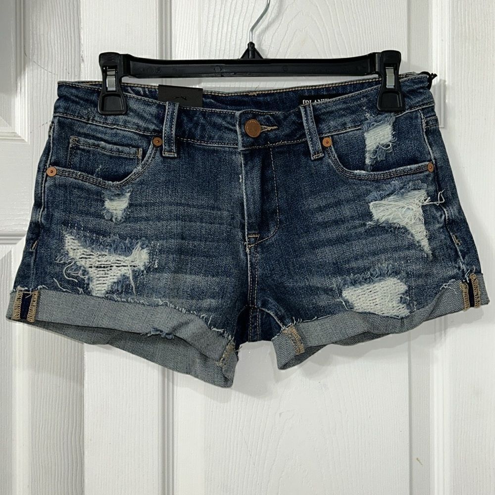Blank NYC Fulton Roll up Distressed Denim Shorts(Size 24) - Picture 4 of 7